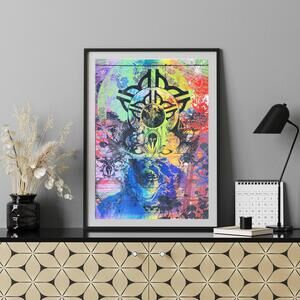 The 'Wi' 18 x 24" Multi Color, Screen Printed Monoprint Poster